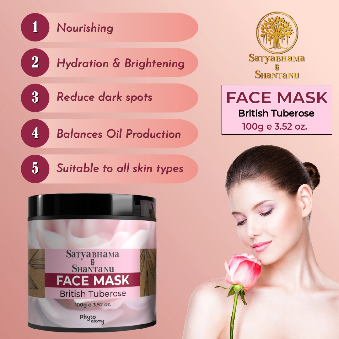 RBV B2B British Tuberose Face Mask (100g)-24 Pcs.